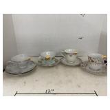 4 ct. - Vintage Teacups