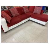 2 pc Sectional Couch w/Pillows