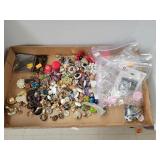 Flat of Jewelry Mainly Clip On Earrings