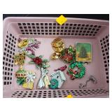 Basket of Brooches