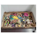 Flat of Costume Jewelry