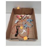 Misc Flat of Jewelry & Pins