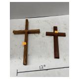 2 ct. - Wooden Cross Decor Pieces