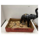 Group Lot Vintage Wood Animal Figurines