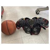 2 ct. - Youth Shoulder Pads & Basketball