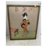 Vintage Japanese Picture (app 12in x 18in)