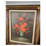 Framed Flower Picture