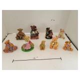 Lot of 9 Ceramic Bears
