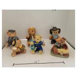 6 Cnt Ceramic or Waxed Bears
