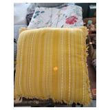 Throw Pillow & Floral Comforter (Full Sz?)