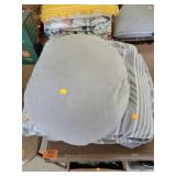 Grey Throw Pillow & Grey & White Comforter  Size