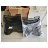 2 Cnt Mesh Desk Organizers