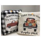 2 Ct Decorative Pillow "Pumpkin Patch" 16x16 IN
