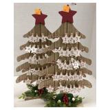 2 Ct Wooden Christmas Tree Advent Calendar
