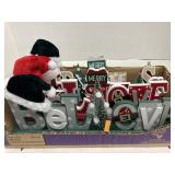 4 Ct "Believe/Christmas" Decor