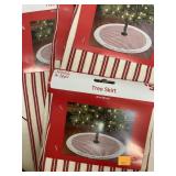4 Ct "Merry Christmas" Tree Skirts