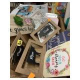 Assorted Lot of Decorative Signs approx 11 ct