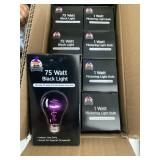 8 ct Light Bulbs (4 Black Light & 4 Flickering)