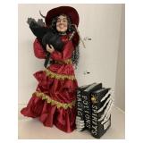 Witch with Spell Book Display/ Decor