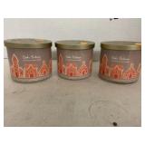 3 Scented Candles - Cookie Exchange