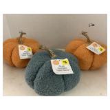 3 ct Plush Pumpkin Table Decor