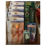 Safety Strip, Loctite, key Case, Lightbulbs Flat