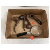 5 ct. - Tobacco Pipes & Magnifying Glass