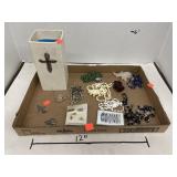 Group Lot Vintage Jewelry, etc