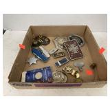 Group Lot Vintage Buckles, Clips (Harley