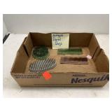 4 ct. - Antique Floral Frogs