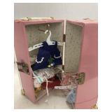Doll Suitcase W/Clothes, Hats, Shoes, Some