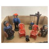 Rustic Amish Decor Pieces W/Salt and Pepper