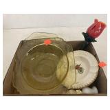 Flat Of Vntg Glassware and Vntg MISC Items