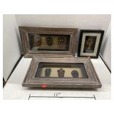 3 ct. - Framed Decor (Africa?)