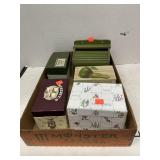 Group Lot Vintage Recipe Boxes, File Boxes