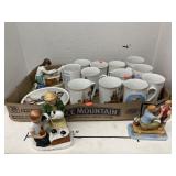 Huge Lot Norman Rockwell Decor, Mugs, etc