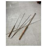 Vintage Fishing Pole & Parts