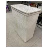 Vintage White Laundry Hamper (?)