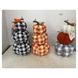 3 ct. - Stuffed Pumpkin Decor