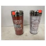 2 ct. - Autumn Themed Travel Mugs