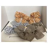 6 ct. - Fabric Decorative Bows