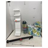 Group Lot Household Items (shelf?, containers,