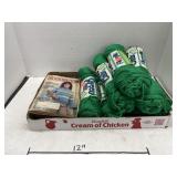 Group Lot Green Yarn & Vintage Craft Booklets