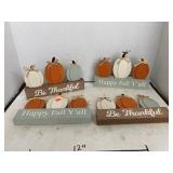 4 ct. - Fall Decor Pieces