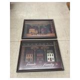 2 ct. - Framed Farmhouse Pictures (app 2ft x