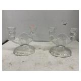 2 ct. - Decorative Glass Candle Holders