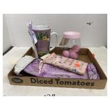 Flat of Spring Themed Items (Mug, Wine Glass,