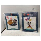 2 ct. - Mickey Mouse Cross-Stitch Kits