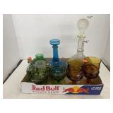 Group Lot Various Colored Glass Pieces