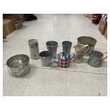 Group Lot Metal Buckets